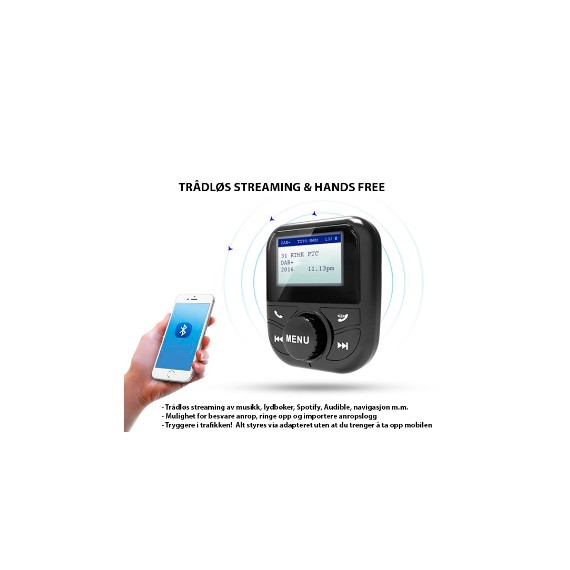 Dab+ adapet med bluetooth/handsfree